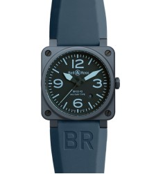Bell & Ross Automatic 42mm Mens Watch Replica BR 03-92 BLUE CERAMIC